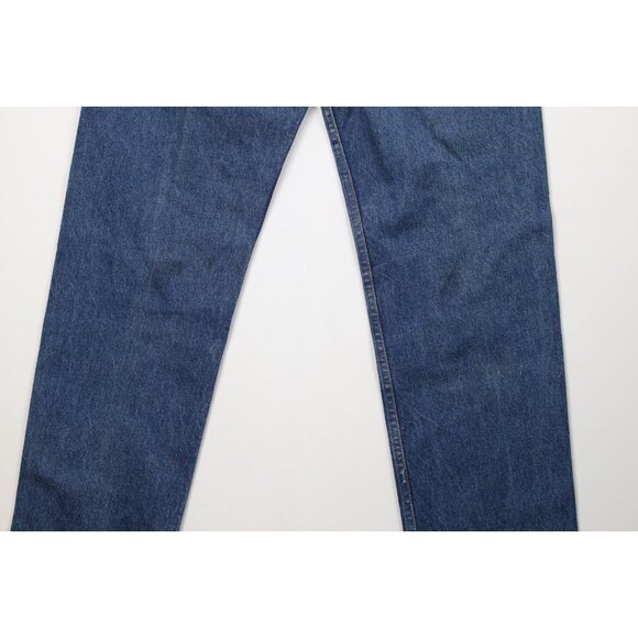 Vtg 90s Levis 505xx Mens 36x32 Distressed Regular Straight Leg Jeans Blue USA - Picture 14 of 16